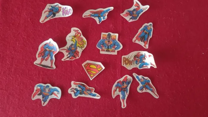 Lote 13 Adesivos Super-homem Mix Especial (09/1994) Editora Abril