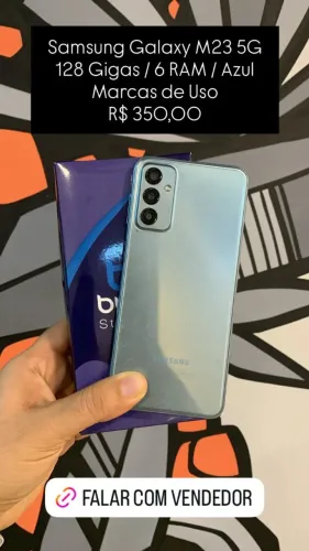 Seminovo: Samsung Galaxy M23 5G - 128GB 6RAM - Azul | Loja Fisica 