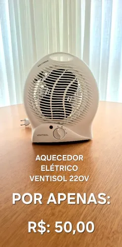 AQUECEDOR ELÉTRICO 220V VENTISOL