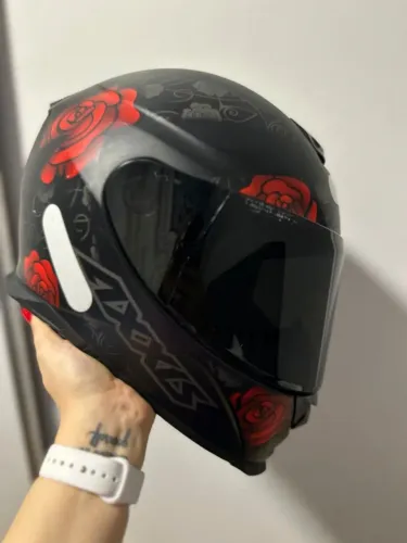 Capacete Axxis Seminovo com viseira fumê