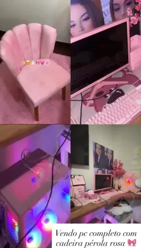 VENDO PC ROSA COMPLETO
