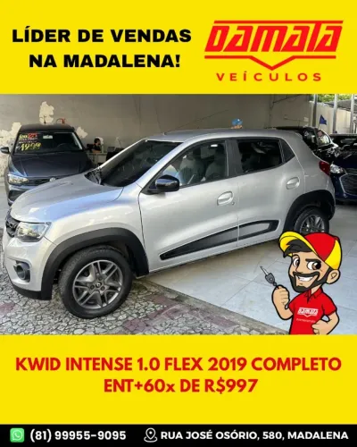 Renault Kwid Intense 1.0 Flex 12V 5P Mec. 2019