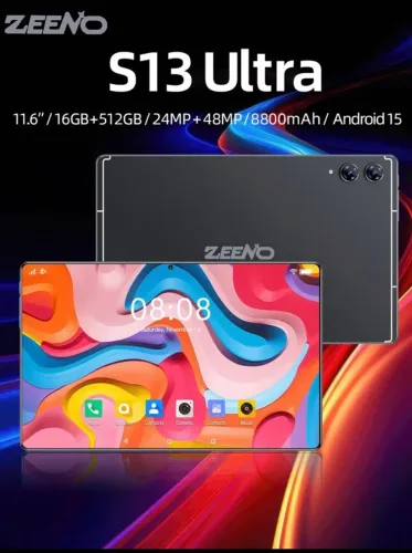 Tablet ZEENO S13 Ultra 11.6" - 512GB + 16GB RAM 