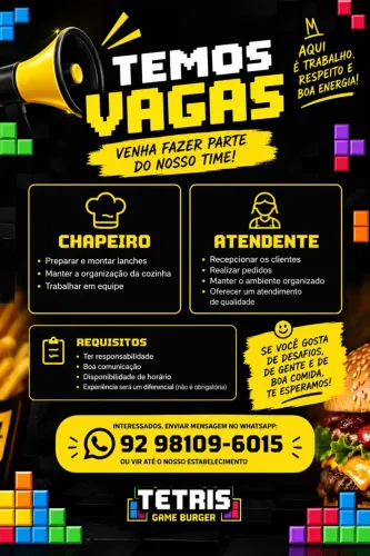VAGA DE EMPREGO