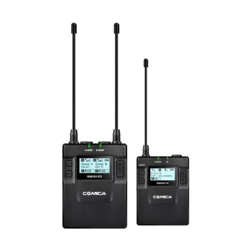 Microfone de Lapela Sem Fio Comica CVM-WM300C Uhf Canal Duplo - Lacrado na caixa!