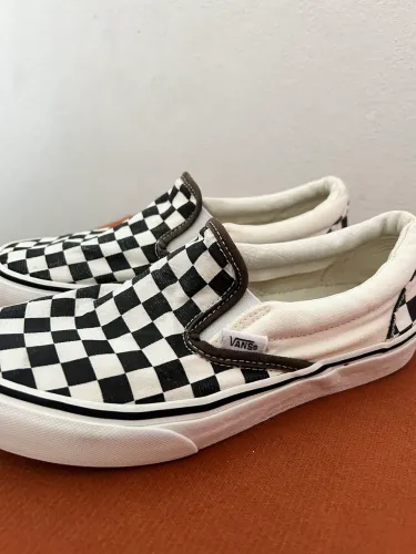 Tênis Vans Slip-On Checkerboard Black White
