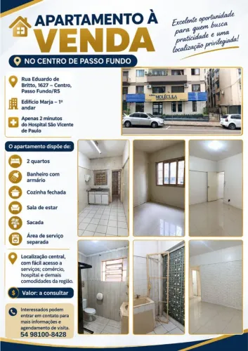 Apartamento à venda Ed Marja, centro