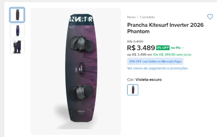 Prancha Kitesurf Inverter Phantom Pro Series - Freestyle