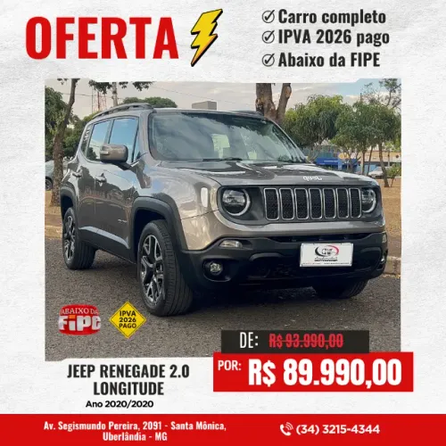 Jeep Renegade Longitude 2.0 4X4 TB Diesel AUT 2020