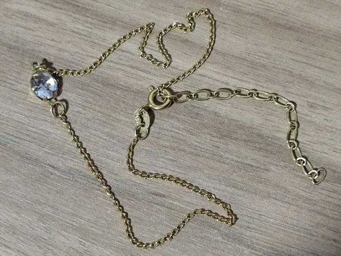 Tornozeleira de ouro 18k