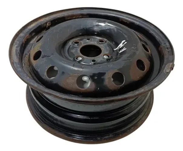 Roda Ferro Fiat Palio Uno Fiorino Siena Aro 14 Preto Preto