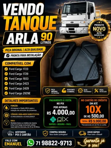 Tanque de Arla Oportunidade