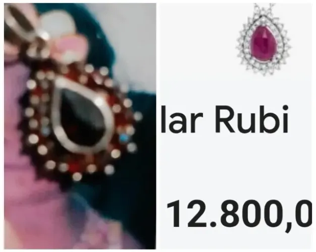 Vendo pingente de rubi