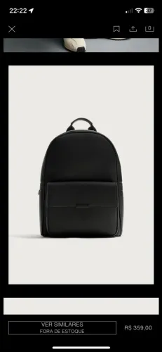 Mochila Zara Masculina