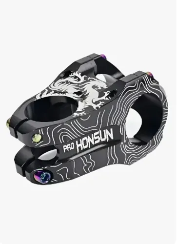 Mesinha Do Dragão Em Alumínio 31.8mm 140g 45mm Dh Bike Comprimento 4.5 Cm Cor Preto