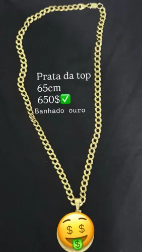 Cordão de prata gourmet..o top