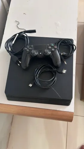 ? PS4 Slim Completo com 1 Controle Originais
