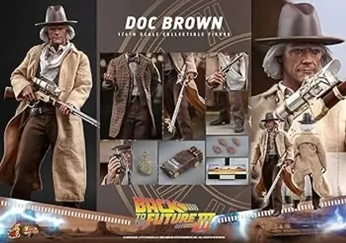 Hot toys doc brown - de Volta para o futuro