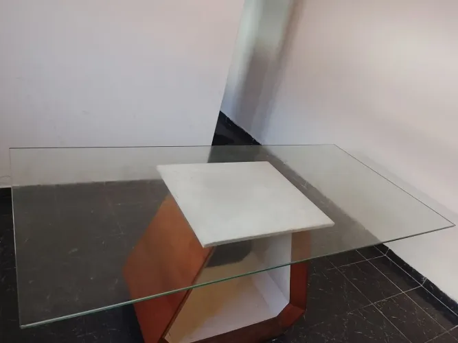 Mesa vidro transparente