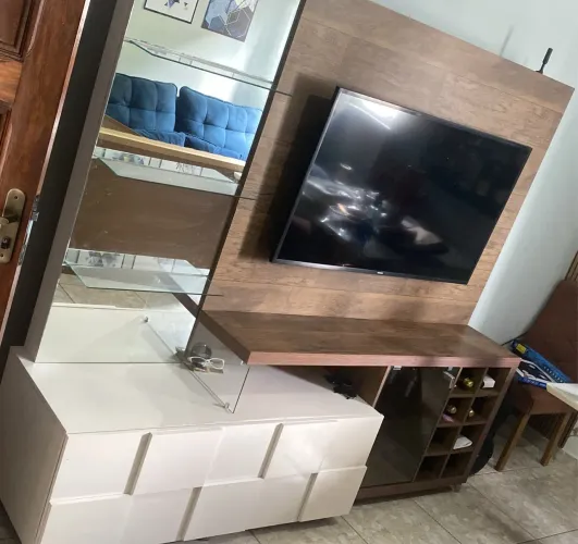 Painel com Rack + Cristaleira / Barzinho