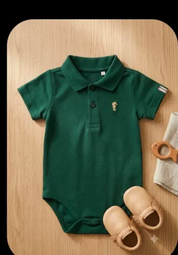 Body macacão verde para bebê 3 a 6 meses