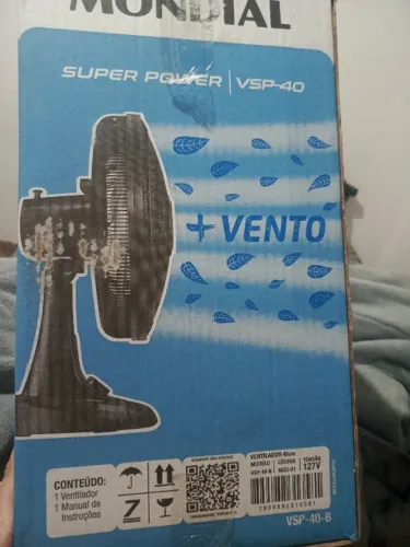 Ventilador mondial, novo na caixa produto de melhor qualidade e conforto para seu lar.