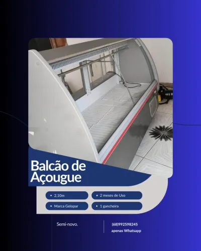 Balcão de açougue - semi novo