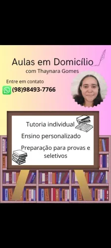 Professora particular (vou até a casa do aluno) - todas as matérias