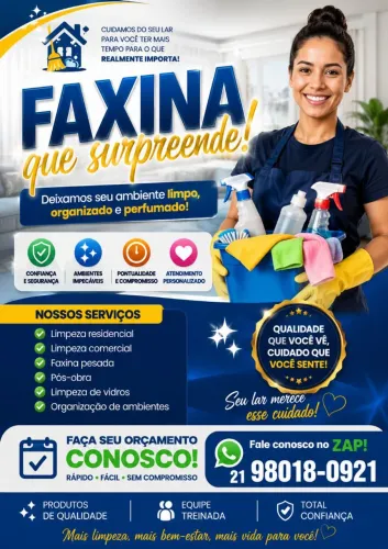Faxina limpeza em geral