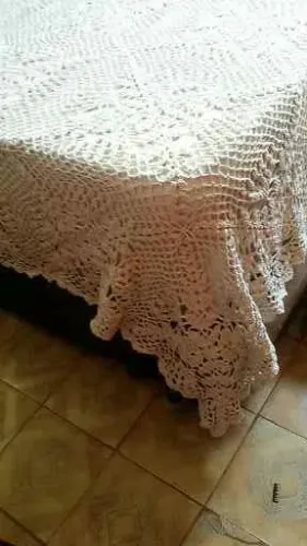 Colcha casal em crochê