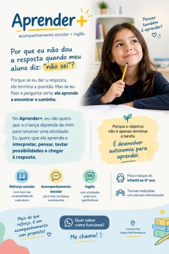 Reforço escolar + Curso de inglês