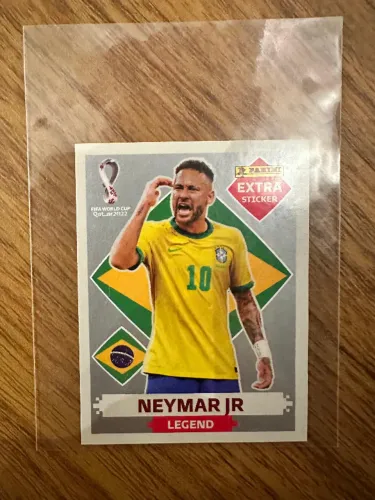Figurinha extra Neymar - prata Copa 2022