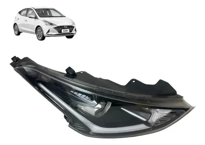 Farol Hb20 2020 2021 2022 Led Direito Original Direito/passageiro