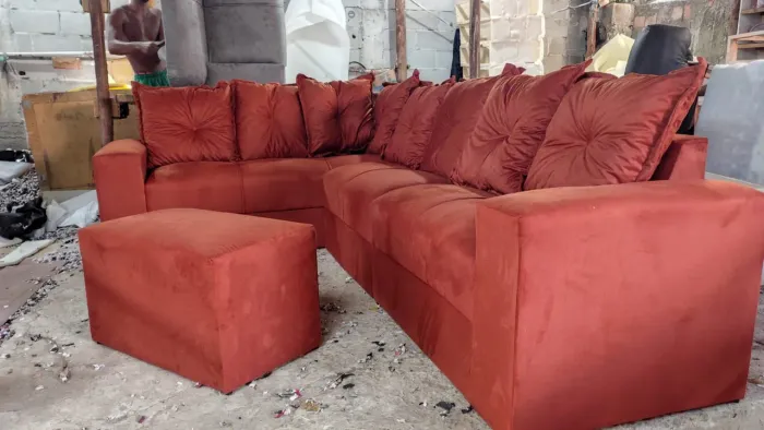 Sofá de canto 7 lugares