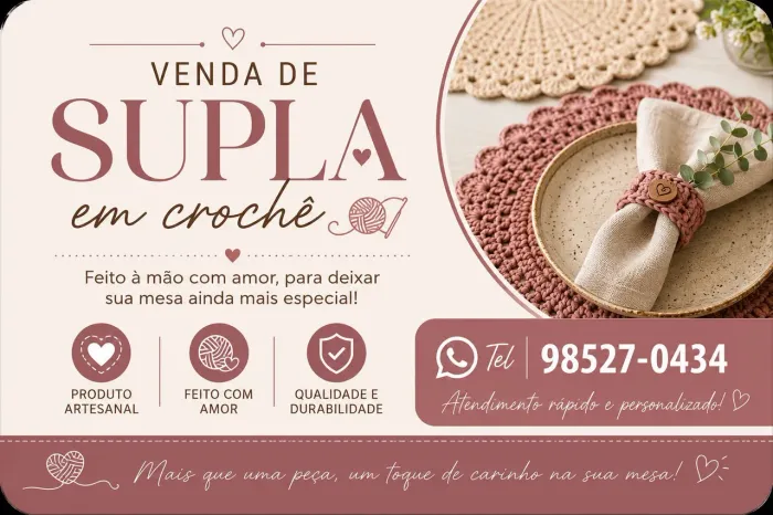 Supla em crochê