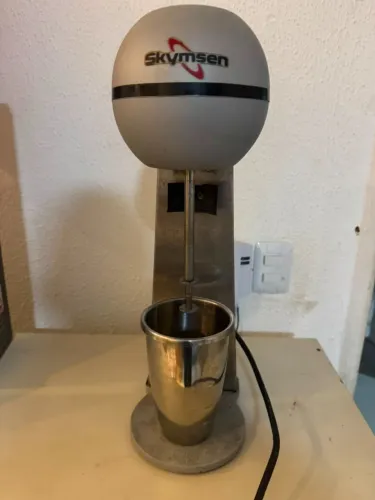 Batedor De Milk Shake Copo Inox 1 Haste Skymsen Sorveteira BMS-N Cinza 800ml