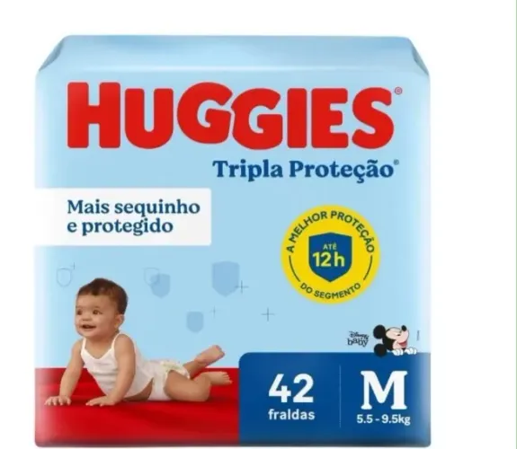 Fralda Huggies Tripla Proteção Tamanho M
