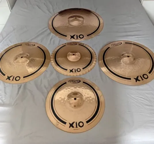 Kit de pratos Orion X10 14", 16", 17" e 20" + bag.