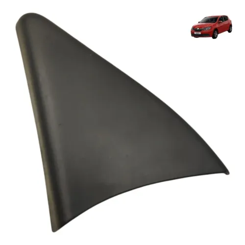 Moldura Interna Retrovisor Esquerdo Renault Sandero 2016 Preto