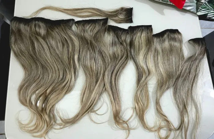 Cabelo Mega Hair Humano Brasileiro Tela  55cm / 215g 