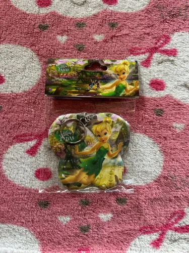 chaveiro sininho fadas tinkerbell vintage anos 2000 papelaria vintage raro