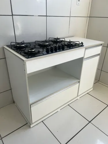 Bancada para cooktop 5 bocas