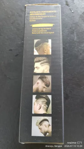 Máquina de cortar cabelo recarregável