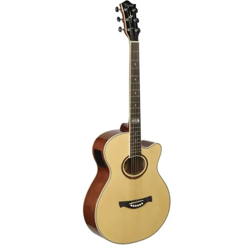 Violão elétrico e acústico com capa 