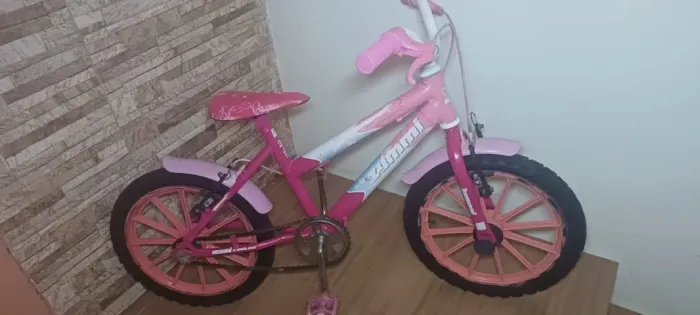 Bicicleta infantil Rosa 3 a 8 anos