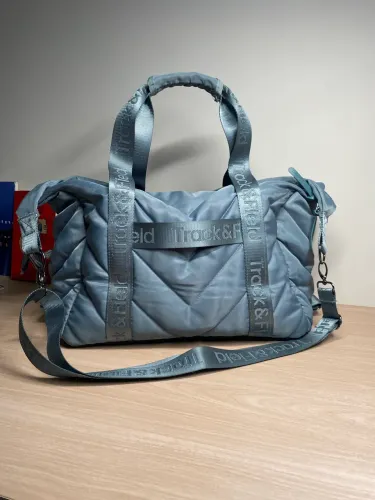 Mala Duffel Matelassê Verde Cinzento Track and Field Original