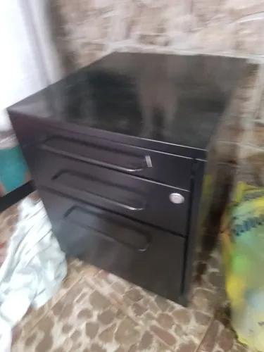 Criado Mudo gaveteiro Metal 3 gavetas organizador - São Caetano 