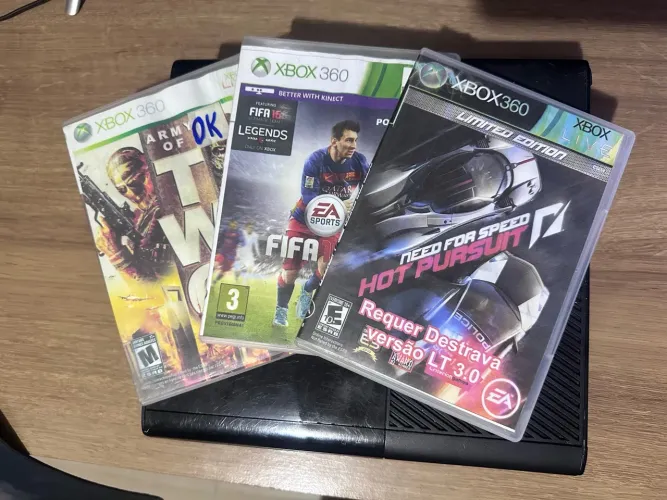 ? Xbox 360 + Controle + 3 Jogos | Funcionando Perfeitamente