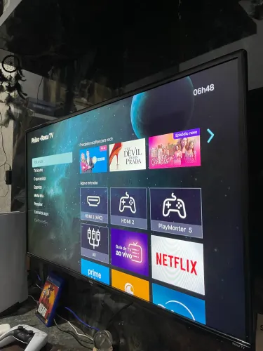 Tv 42 polegadas smart Philco Com roku tv na caixa 