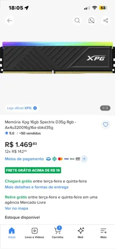 Xpg 16gb Spectrix D35g Rgb - Ax4u320016g16a-sbkd35g